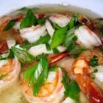 Zuppa di gamberi agrodolce