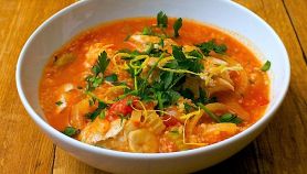 Zuppa di pesce con couscous