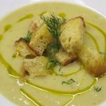 Zuppa di porri alle erbe