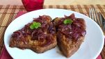 Bistecca con cipolle rosse