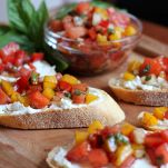 Bruschette mille colori &#8211; Microonde