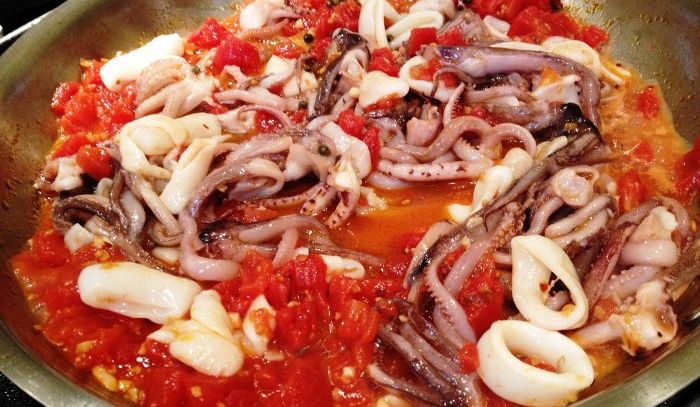 Calamari allo zafferano