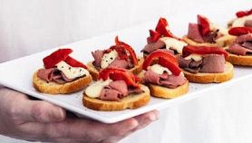 Canapè di roast beef