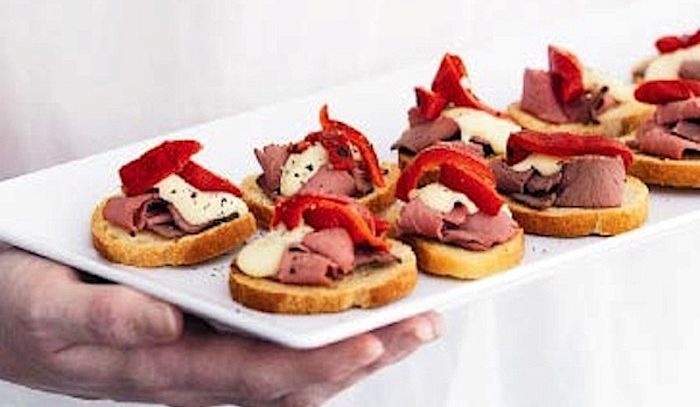 Canapè di roast beef