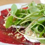Carpaccio di vitello con zucchine