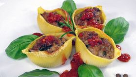 Lumaconi ripieni di melanzane