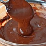 Coppe al cioccolato e frutta mista