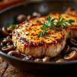 Rosolare la carne sopra ai funghi