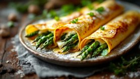 Crêpes agli asparagi