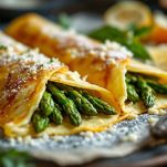 crepes con asparagi da far cuocere