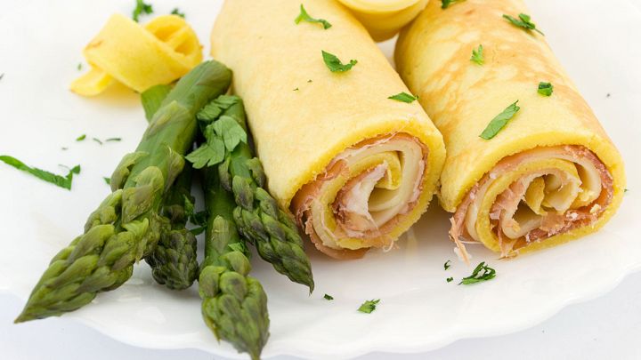 Crèpes agli asparagi