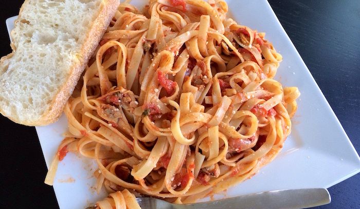 Fettucce (Tagliatelle) alla marinara