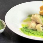 Filetti di rombo in salsa rucola