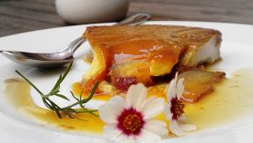 Flan di pesche