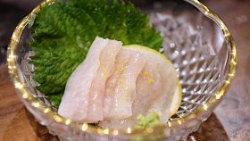Hirame no sashimi