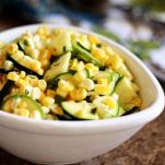 Insalata di zucchine e piselli