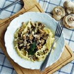 Mafaldine con finanziera di verdure