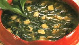 Minestra di quadrucci rustici con erbette