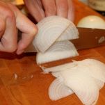 Pasta integrale con cipolla