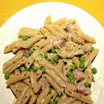 Pasta integrale con cipolla