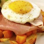 Patate con zucca e uova