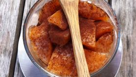 Pesche glassate alla menta