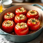 Pomodori ripieni con riso pronti