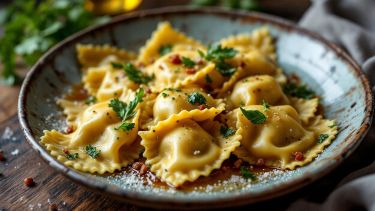 Ravioli con i carciofi