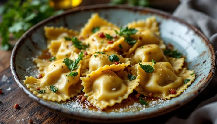 Ravioli con i carciofi