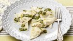 Ravioli con farina integrale alle verdure