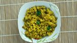 Riso condito con curry e piselli