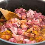 Riso con ragù di agnello