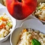 Risotto alle pesche