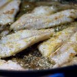 Risotto con filetti di pesce persico