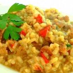Risotto con salsiccia e peperoni – Microonde