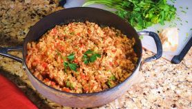 Risotto con salsiccia e peperoni - Microonde