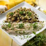 Rombo ai funghi