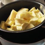 Soufflé alla cioccolata bianca