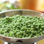 Stracciatella con piselli