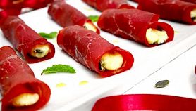 Stuzzichini di bresaola al gorgonzola e noci