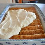 Torta al caffè e biscotti secchi