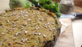 Torta salata carote e porri con bietole