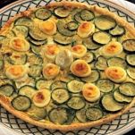 Torta di zucchine e uova di quaglia