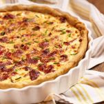 Torta salata di cipolle e peperoni