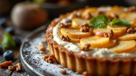 Torta di mele e noci