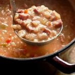 Zuppa di fagioli con cotenne alla marchigiana