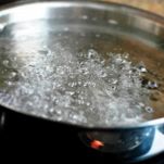 Zuppa di pisellini con tutte le bucce