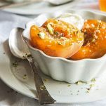 Albicocche al forno con miele