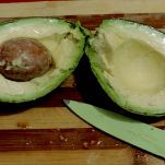 Avocado with peanuts