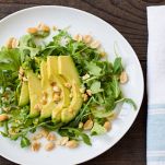 Avocado with peanuts